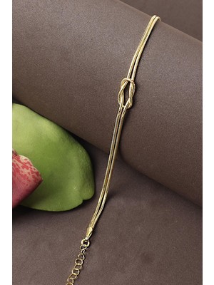 By Barun Düğüm Bileklik Sonsuzluk 925 Ayar Gümüş Zincir Bileklik