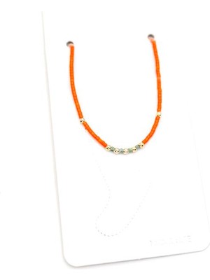 Kum Boncuk Halhal - Turuncu