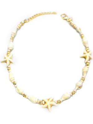 Deniz Kabuğu Halhal - Beyaz