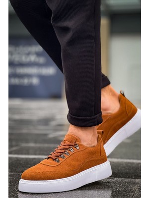 Roof Atelier Erkek Taba Süet Kalın Taban Spor Ayakkabı - 319 - Stamina Sbt