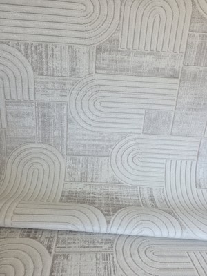 Elvey Home London Krem Gri Bambu Akrilik Yumuşak Modern Özel Kesim Salon Koridor Oturma Odası Halısı