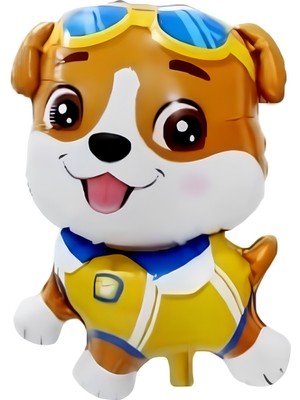 Feyza Design Sevimli Köpek Figürlü Çok Renkli Folyo Balon – Partilere Neşeli Dokunuş