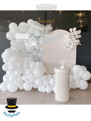 Feyza Design Beyaz Renk Balon Seti 30'lu - Parti Dekorasyonu ve Süsleme