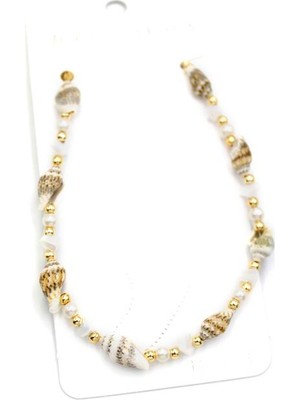 Deniz Kabuğu Halhal - Beyaz