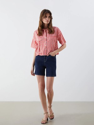 Lc Waikiki Yeni Sezon Standart Fit Kadın Jean Şort