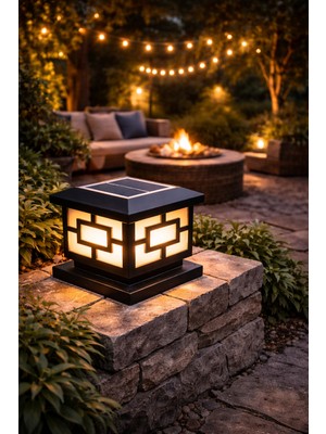 Edison Solar Set Üstü Bahçe Armatürü – Güneş Enerjili Otomatik Yanan Dekoratif LED Lamba - Dış Mekan Bahçe Aydınlatması