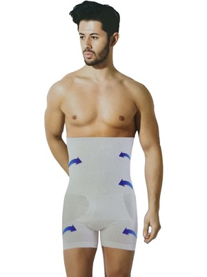 Feyza Design Erkek Turuncu Double Bel Korse - Slip Kalıp ve Hafif Materyal