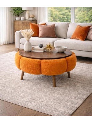 Gladsome Welsoft Kumaş Moder Orta Sehpa Puf