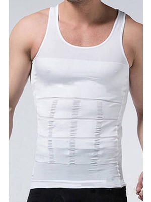 Feyza Design Erkek Beyaz Korse Atlet Fanila Büyük Beden Iç Giyim