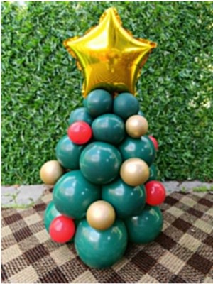 Feyza Design 63 - Çam Ağacı Balon Seti - Yeşil Parti Malzemeleri