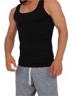 Feyza Design Siyah Büyük Beden Korse Atlet - Rahat ve Şık Tasarım