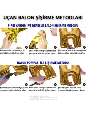 Feyza Design Su Yeşili Rakam ve Balon Seti Yaş 1 - Parti Malzemeleri