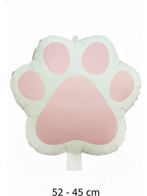 Feyza Design Beyaz Pati Figürlü Folyo Balon 52X45 cm - Parti ve Doğum Günü Dekoru