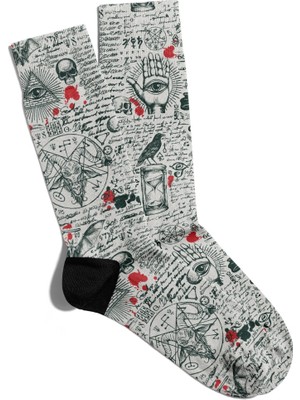 Eğlenceli Çorap Unisex  Ultimate Skull Baskılı Çorap