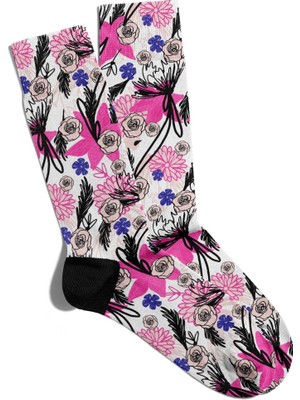 Eğlenceli Çorap Unisex  Cool Rose Xt Baskılı Çorap