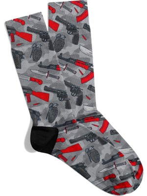 Eğlenceli Çorap Unisex Cool Mfx Desen Baskılı Çorap