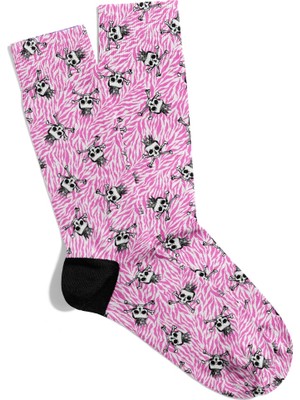Eğlenceli Çorap Unisex Skull Hwx Baskılı Çorap