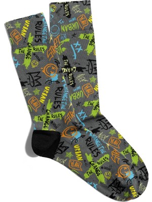Eğlenceli Çorap Unisex  Chance Rules Baskılı Çorap