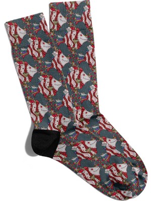 Eğlenceli Çorap Unisex Sevimli Balıklar Baskılı Çorap