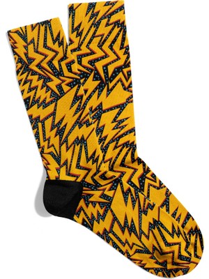 Eğlenceli Çorap Unisex Popart Gx Desen Baskılı Çorap