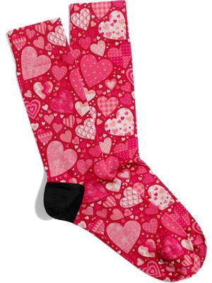 Eğlenceli Çorap  Unisex Vlnts  Renkli Kapler Çift Desen Baskılı Çorap