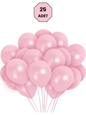 Feyza Design Metalik Bebek Pembesi Balon 25 Adet – Şık Dekorasyon Seti