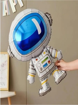 Feyza Design Uzay Temalı Gümüş Folyo Balon - Parti Süsleme