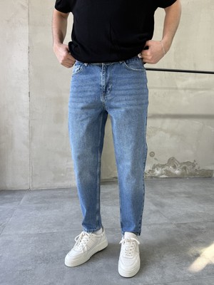 Difransel Jeans Erkek Eskitme Detaylı Banan Jean