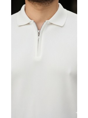 Moda Loris Erkek Selanik Örme Yakalı Uzun Kollu Triko