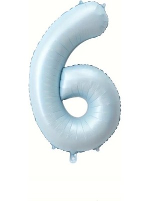 Feyza Design Mavi Rakam Folyo Balon 70 cm Erkek Bebek & Doğum Günü Süsü