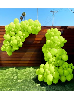 Feyza Design 50'li Açık Yeşil Balon – Helyum Uyumlu ve Dayanıklı