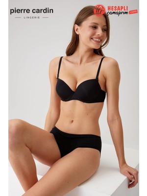 Pierre Cardin Lingerie Premium 6040 Madrid Balenli Desteksiz Dolgusuz Micro Basic Askıları Çıkabilen Kutulu Tek Sütyen