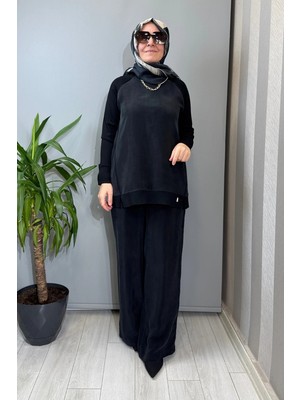 Miss Dalida Ön Kısmı Cupro Tunik Siyah T26Y-6010