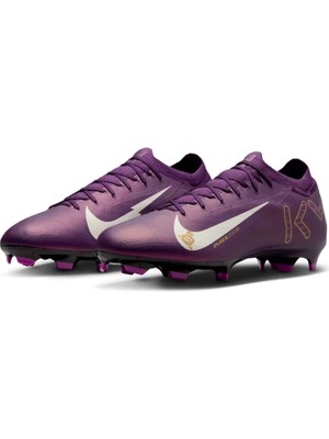 Nike Mercurial Vapor 16 Pro Mbappé Erkek Mor Krampon Plastik Malzeme İnce Tabanlı Bağcıklı
