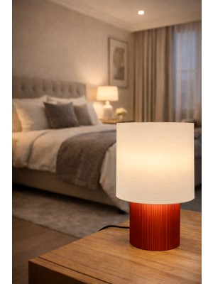 Piccomino Urban Loft Serisi: Dikey Hatlı Silindir Abajur - Her Ortama Uygun Modern Aydınlatma