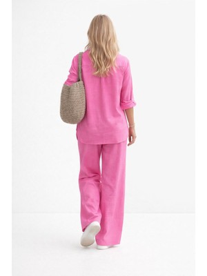 Keten Günlük Fuşya Ikili Takım Alt Üst