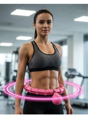 Pileli Store Masajlı Akıllı Huula Hoop Ayarlanabilir Fitness Çemberi