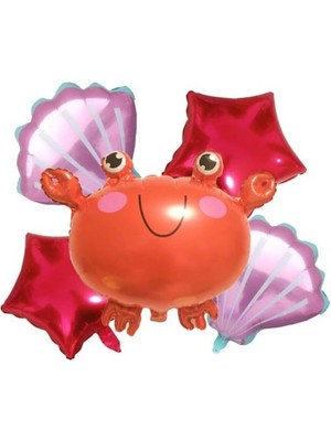 Feyza Design Okyanus Temalı Renk Değiştiren Folyo Balon Seti 5'li