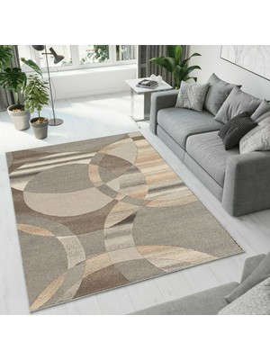 Colorix Carpet Dijital Baskı Dekoratif Kaymaz Taban Antibakteriyel Yıkanabilir Halı NO:2551