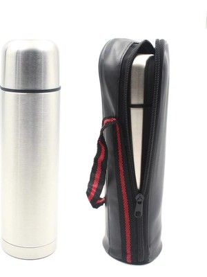 vegahediye v vega Deri Çantalı Çelik Termos 500ML