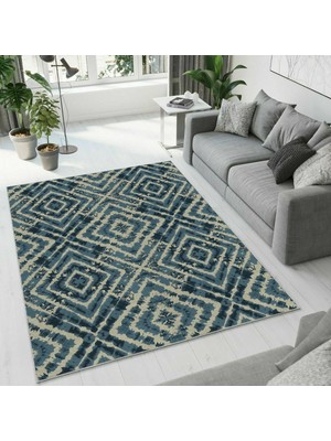 Colorix Carpet Dijital Baskı Dekoratif Kaymaz Taban Antibakteriyel Yıkanabilir Halı NO:2606