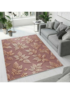 Colorix Carpet Dijital Baskı Dekoratif Kaymaz Taban Antibakteriyel Yıkanabilir Halı NO:2776