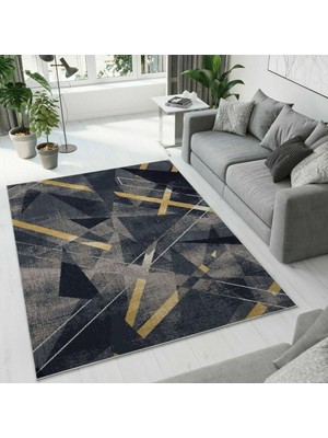 Colorix Carpet Dijital Baskı Dekoratif Kaymaz Taban Antibakteriyel Yıkanabilir Halı NO:2559