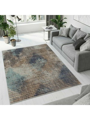 Colorix Carpet Dijital Baskı Dekoratif Kaymaz Taban Antibakteriyel Yıkanabilir Halı NO:2472