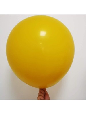 Feyza Design 12'' Sarı Zerdeçal Renk Düz Balon 20 Adet