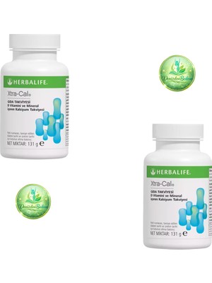 Herbalife Xtra-Cal Kalsiyum Magnezyum Çinko ve D Vitamini 90 Tablet 2’li Paket Mineral Takviyesi