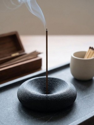 Mcy Dekor Zen Mod: Modern Dokulu Antrasit Çubuk Tütsülük