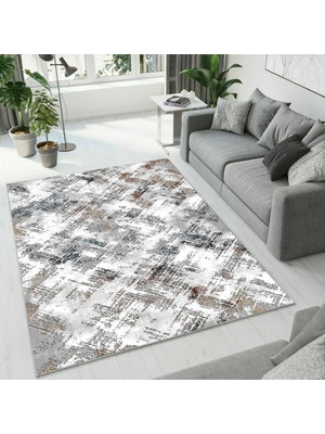 Colorix Carpet Dijital Baskı Dekoratif Kaymaz Taban Antibakteriyel Yıkanabilir Halı NO:2471