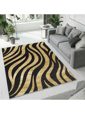Colorix Carpet Dijital Baskı Dekoratif Kaymaz Taban Antibakteriyel Yıkanabilir Halı NO:2780