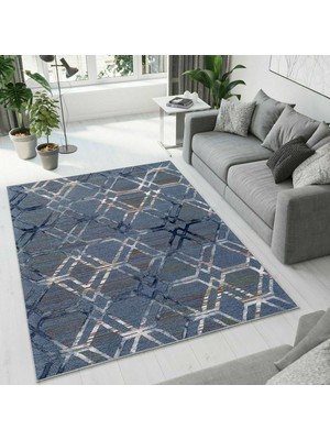Colorix Carpet Dijital Baskı Dekoratif Kaymaz Taban Antibakteriyel Yıkanabilir Halı NO:2498
